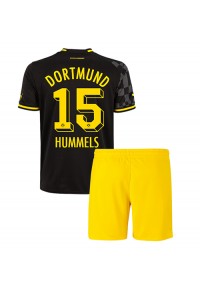 Borussia Dortmund Mats Hummels #15 Babyklær Borte Fotballdrakt til barn 2022-23 Korte ermer (+ Korte bukser)